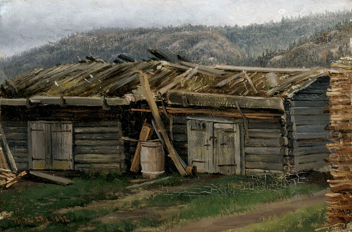 Venerakennus Oil Painting by Thorsten Waenerberg