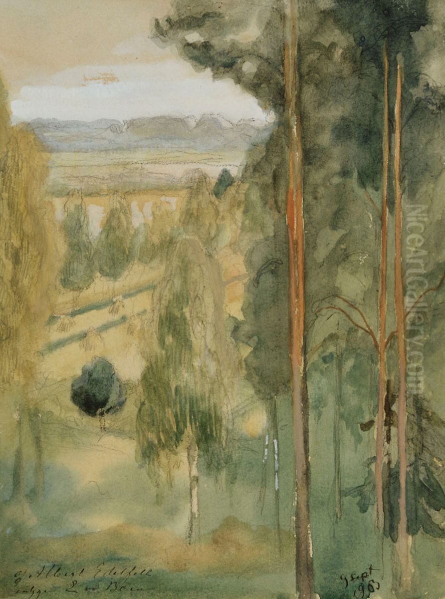 Landscape Oil Painting by Albert Edelfelt