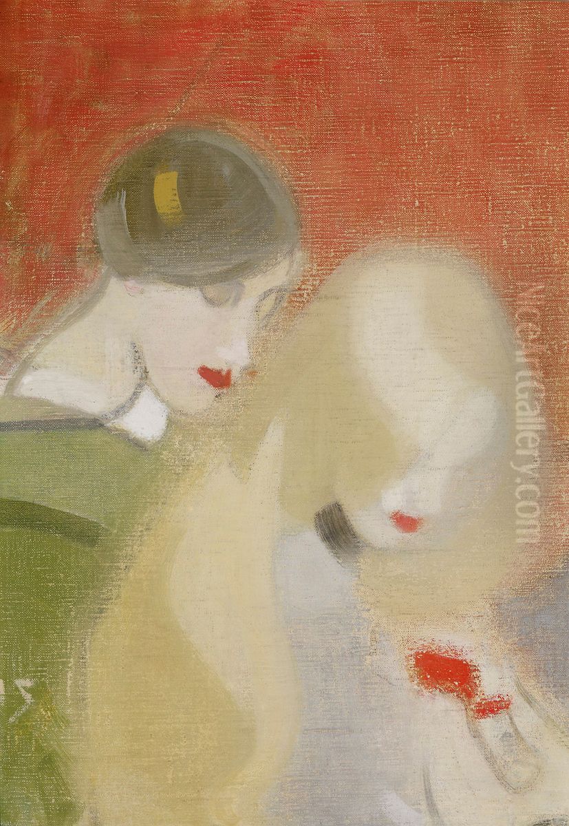 The Family Heirloom Oil Painting by Helene Schjerfbeck