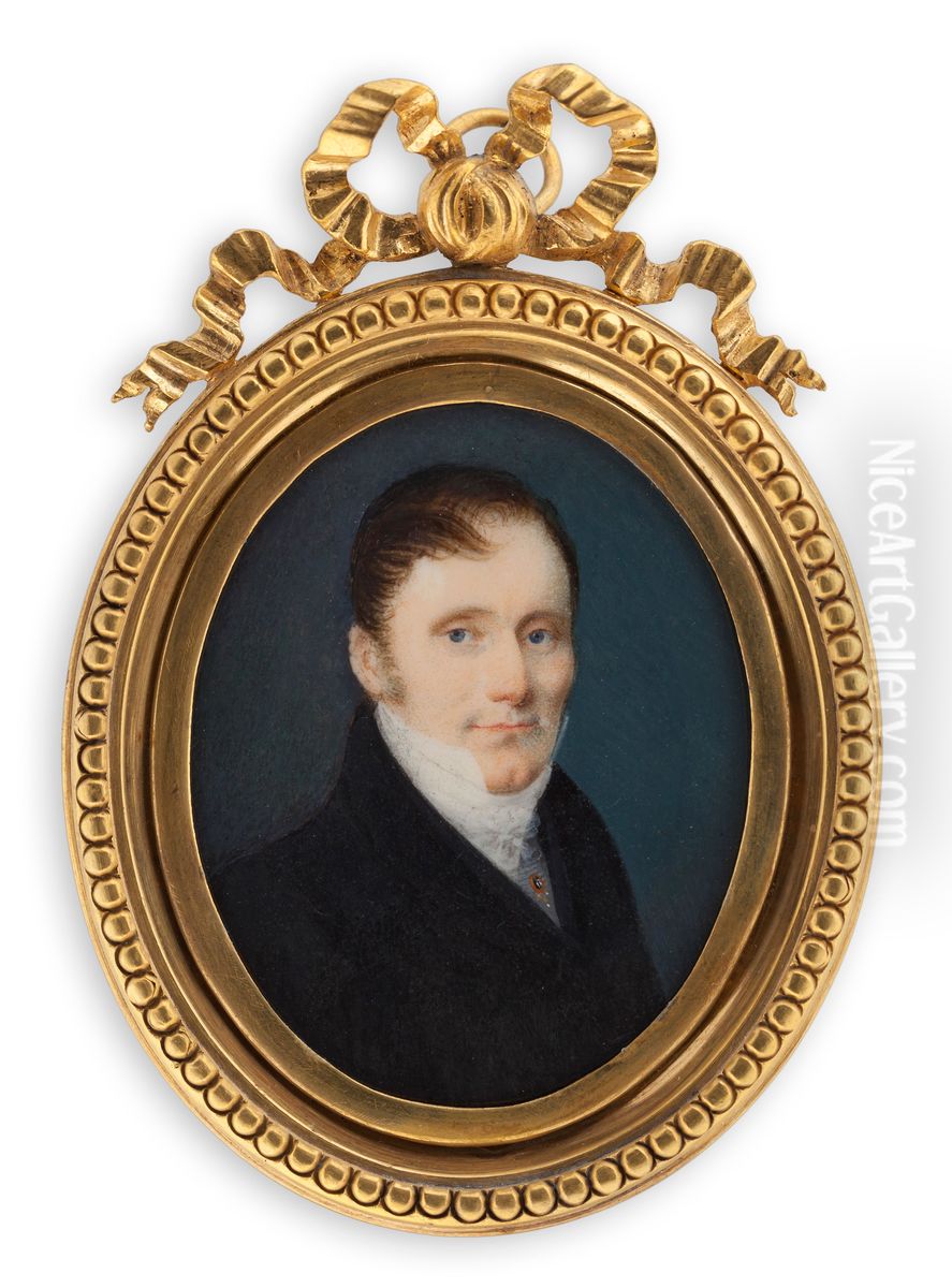 Portrait of a man Oil Painting by Carl Vilhelm Nordgren