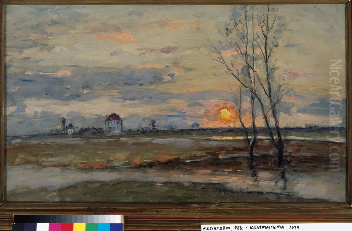 Summer Landscape Oil Painting by Per Ekstrom