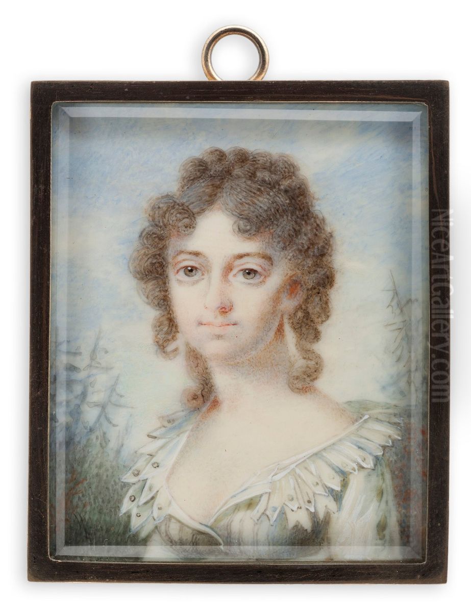 Portrait of a lady Oil Painting by Elise Arnberg