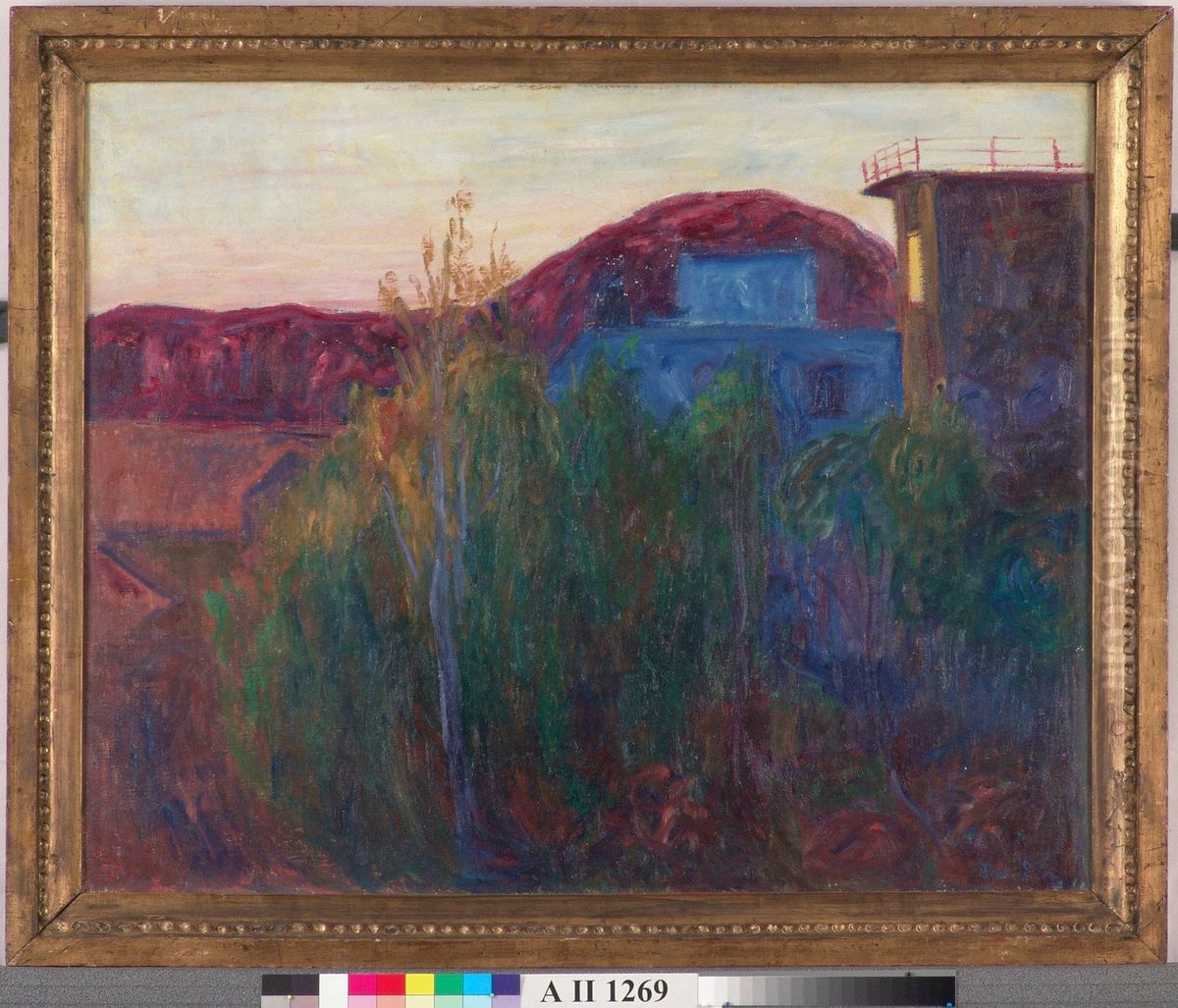 Landscape (Balbergkampen) Oil Painting by Thorvald Erichsen