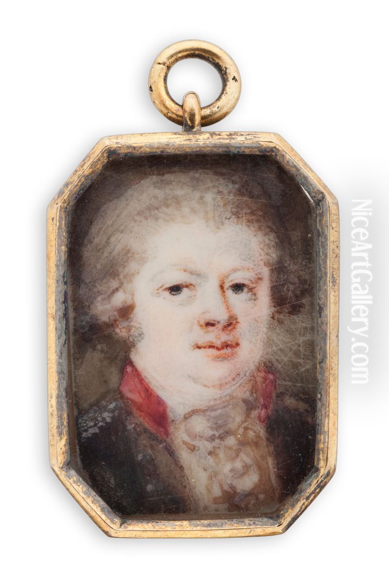 Johan Tobias Sergel Oil Painting by Anton Ulrik Berndes