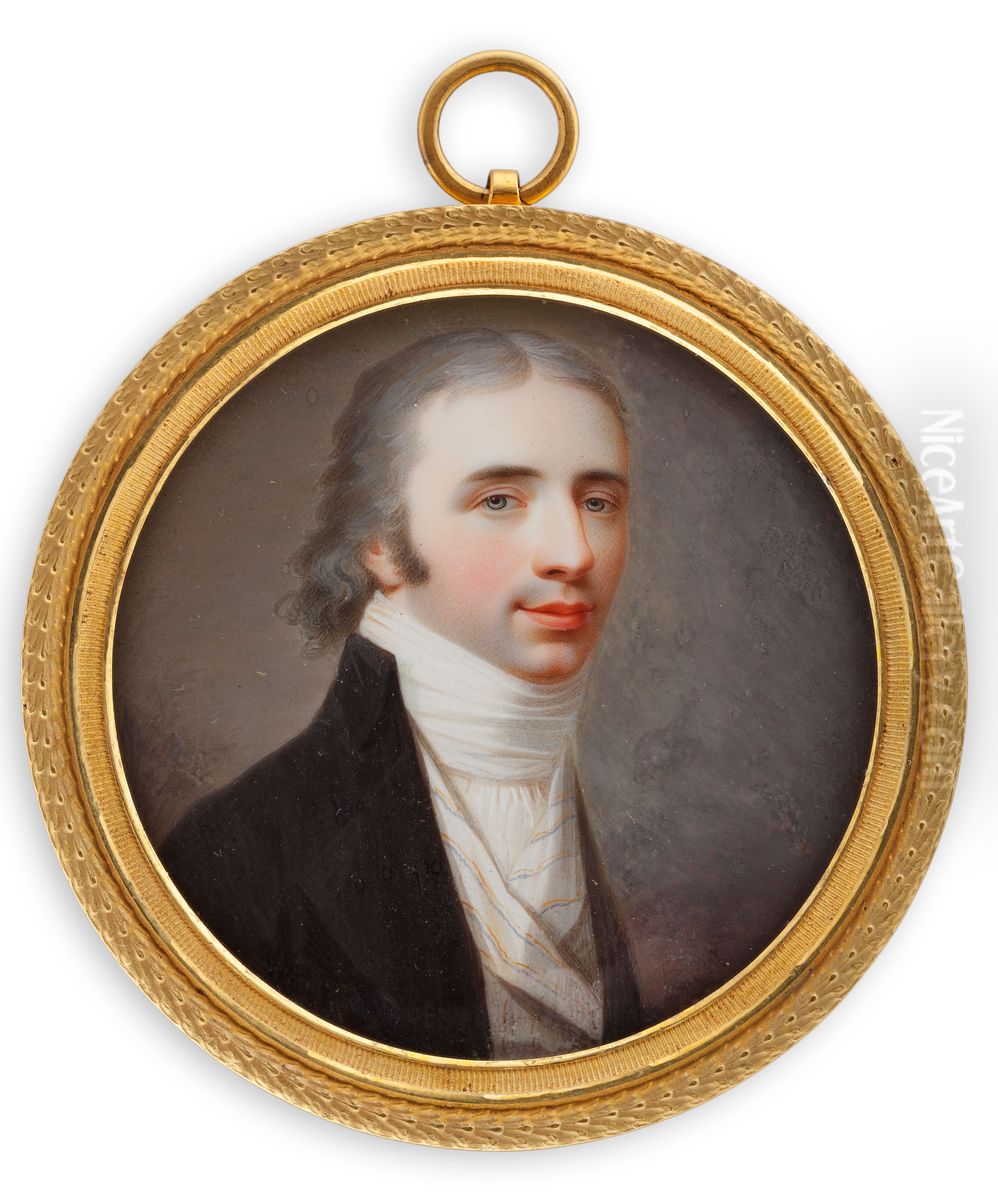 Karl Henrik Robsahm Oil Painting by Johan Erik Bolinder