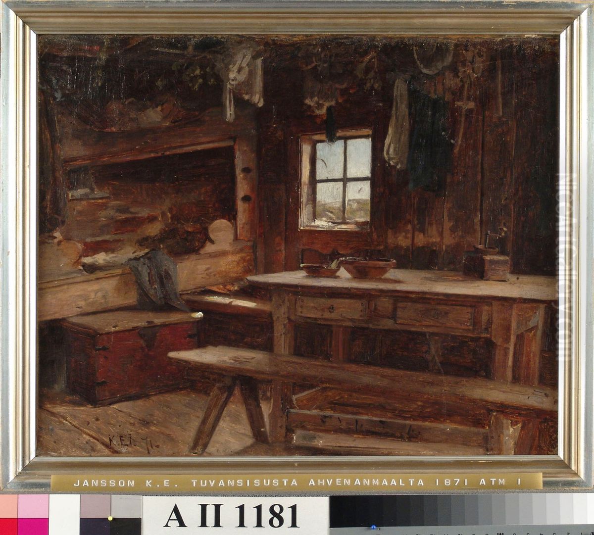 Tuvansisusta Ahvenanmaalta Oil Painting by Karl Jansson