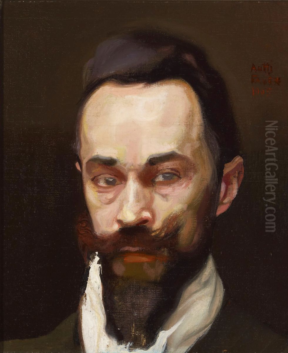 Portrait of Sigurd Wettenhovi-Aspa Oil Painting by Antti Faven
