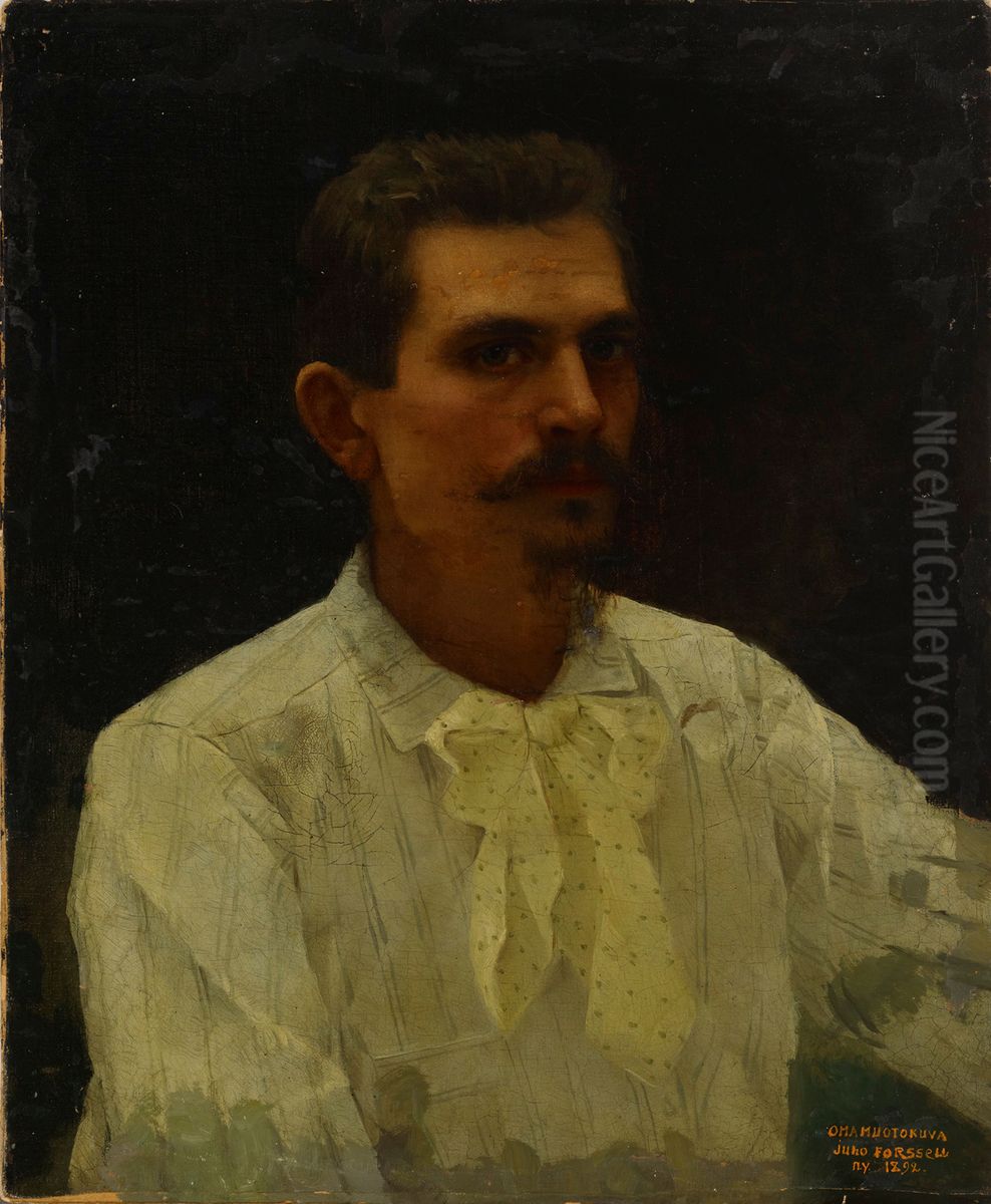 Self-Portrait Oil Painting by Juho Forsell