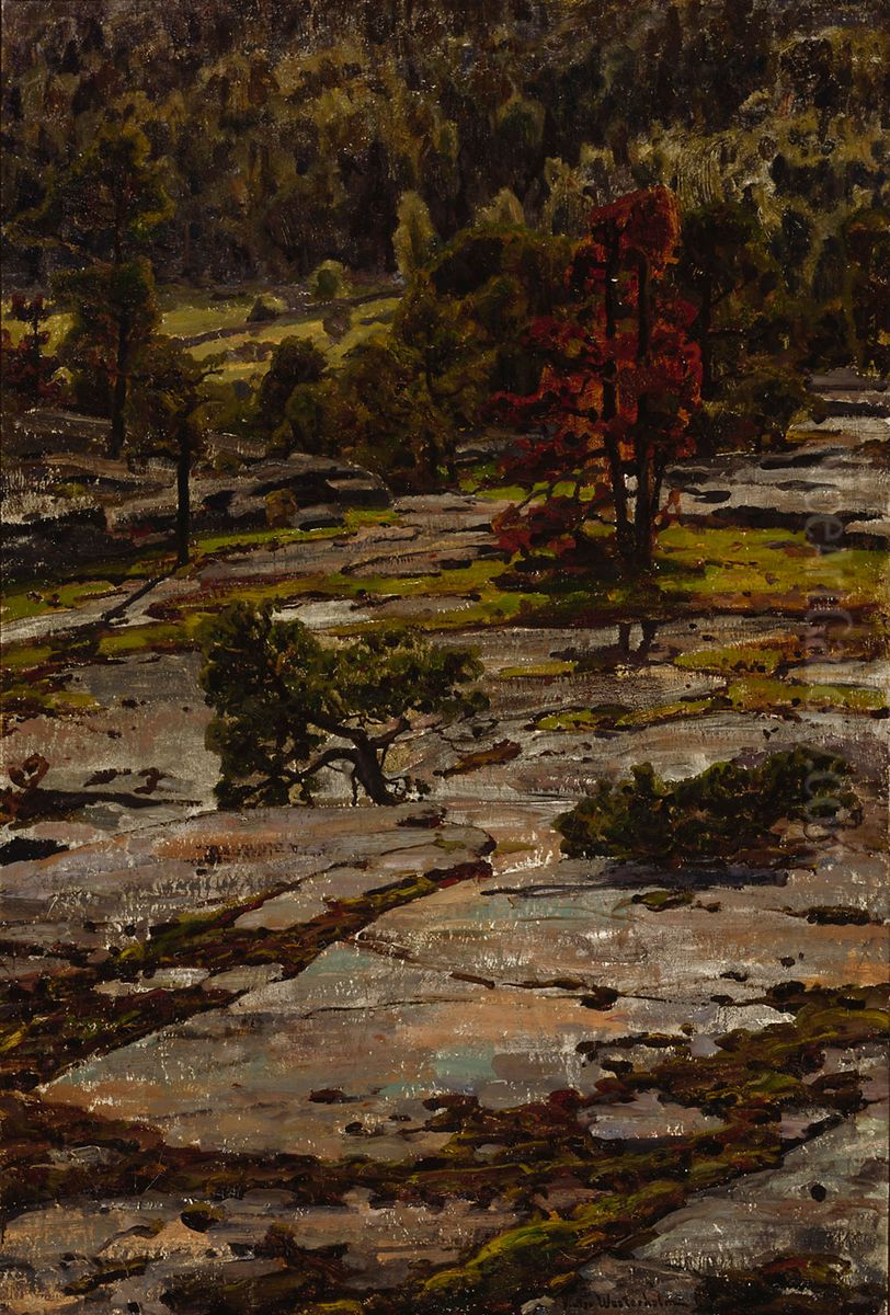 From the Hills of Knutsboda Oil Painting by Victor Westerholm