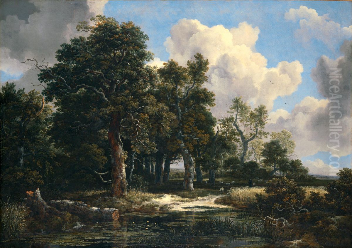 Waldlandschaft Oil Painting by Jacob Van Ruisdael