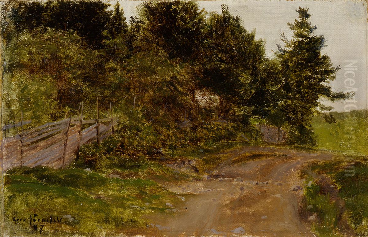 Skogsvag Oil Painting by Eero Jarnefelt