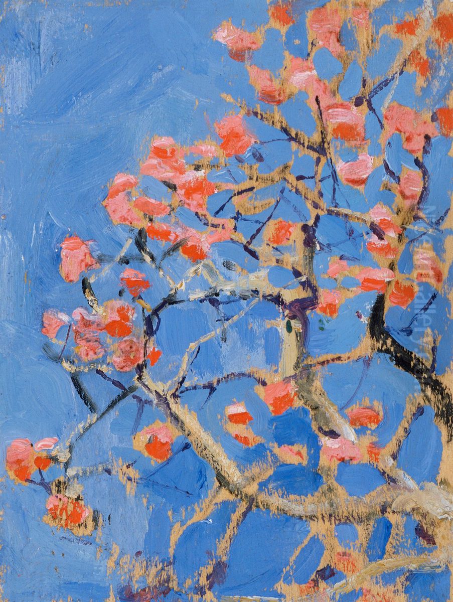 Coral tree in blossom Oil Painting by Akseli Valdemar Gallen-Kallela