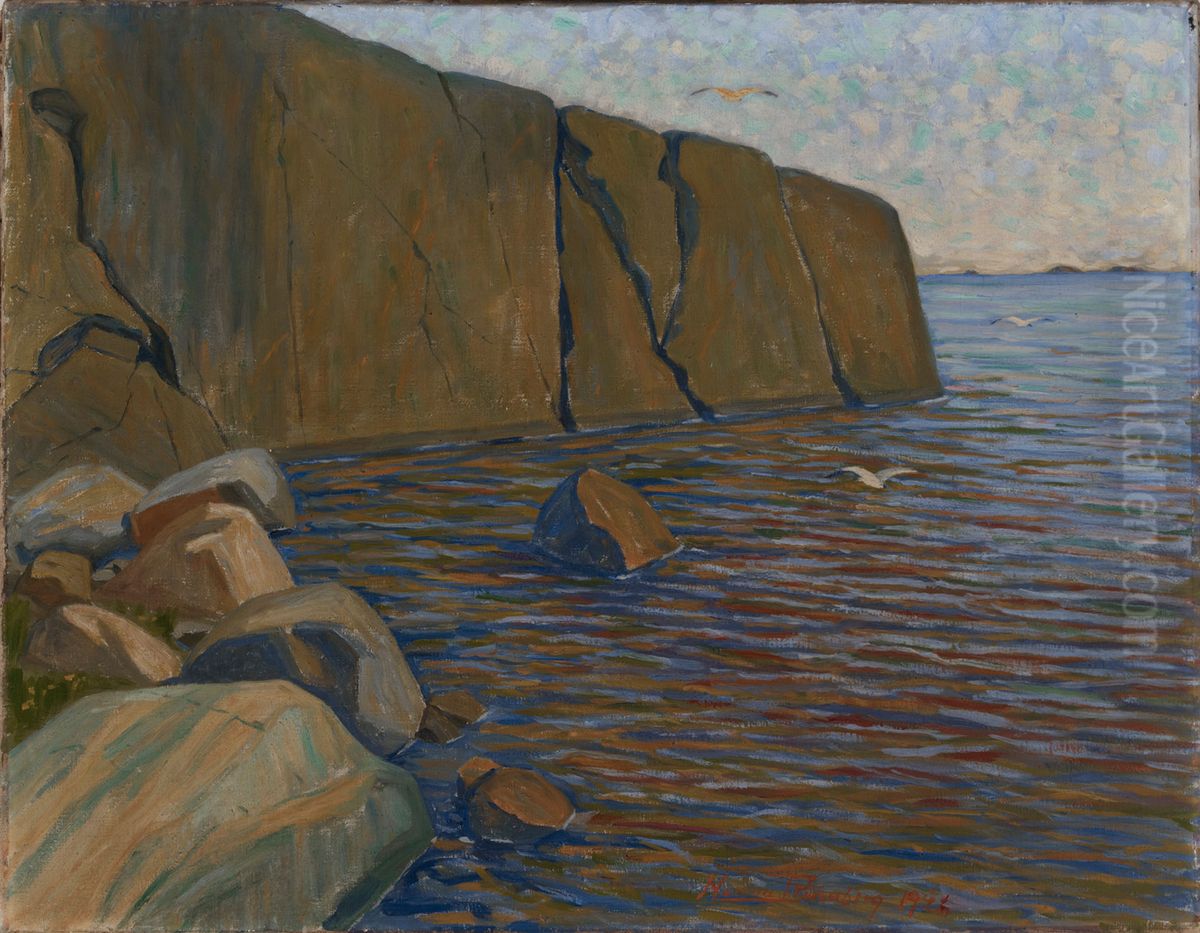 Rantakallioita Oil Painting by Hanna Ronnberg