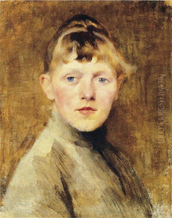 Self-Portrait Oil Painting by Helene Schjerfbeck