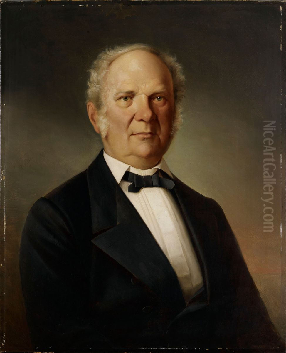 Self-Portrait Oil Painting by Berndt Godenhjelm