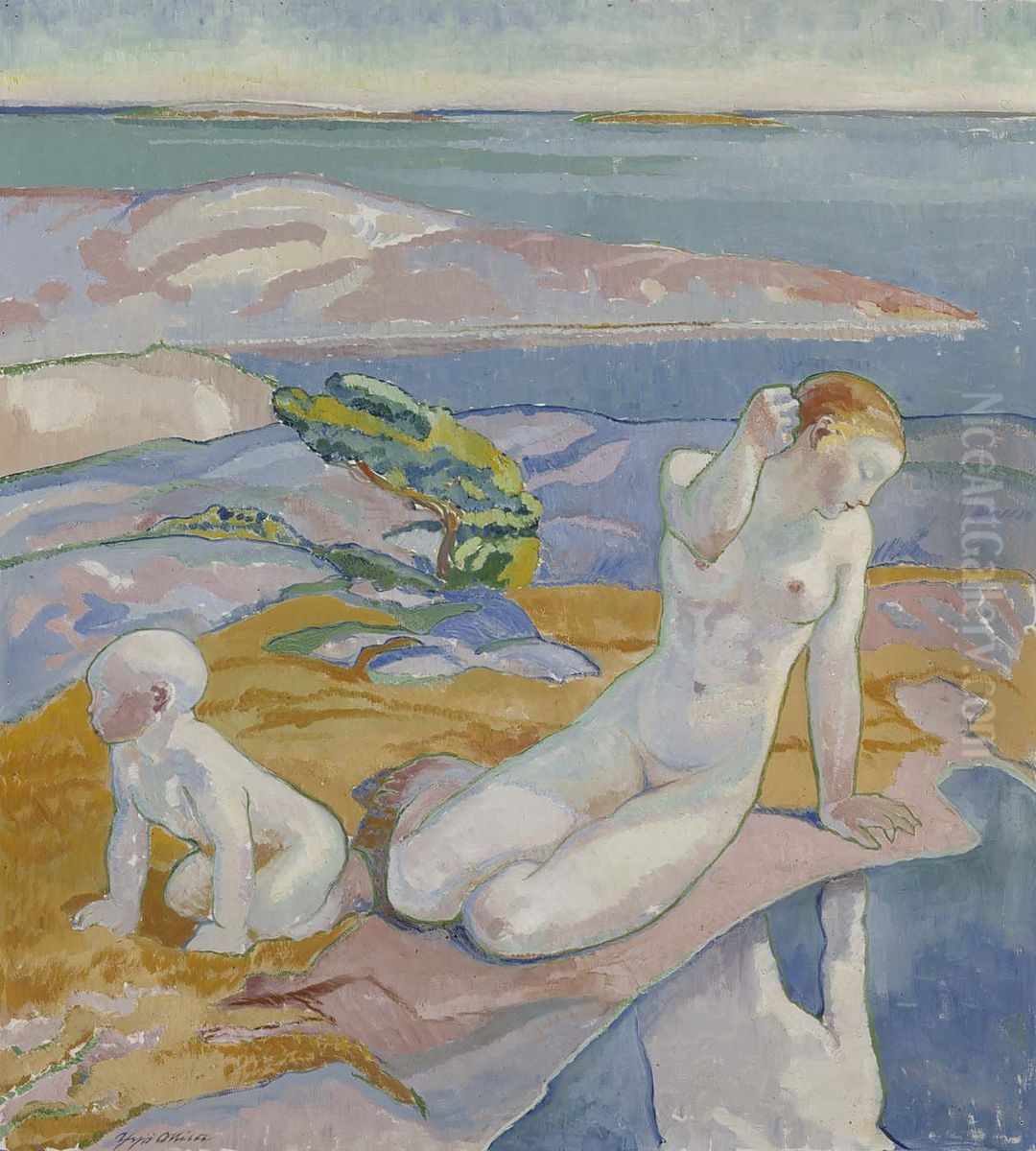 Dekorativ malning Oil Painting by Yrjo Ollila