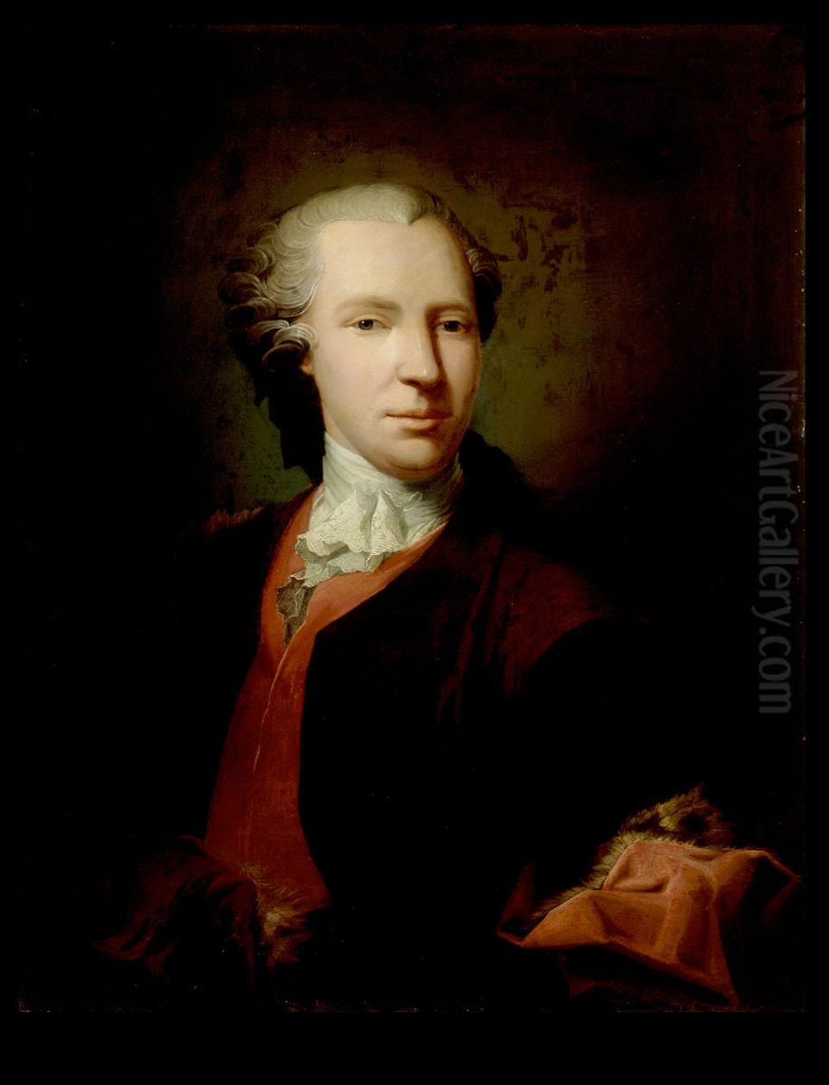 Tuntematon mies Oil Painting by Isak Wacklin