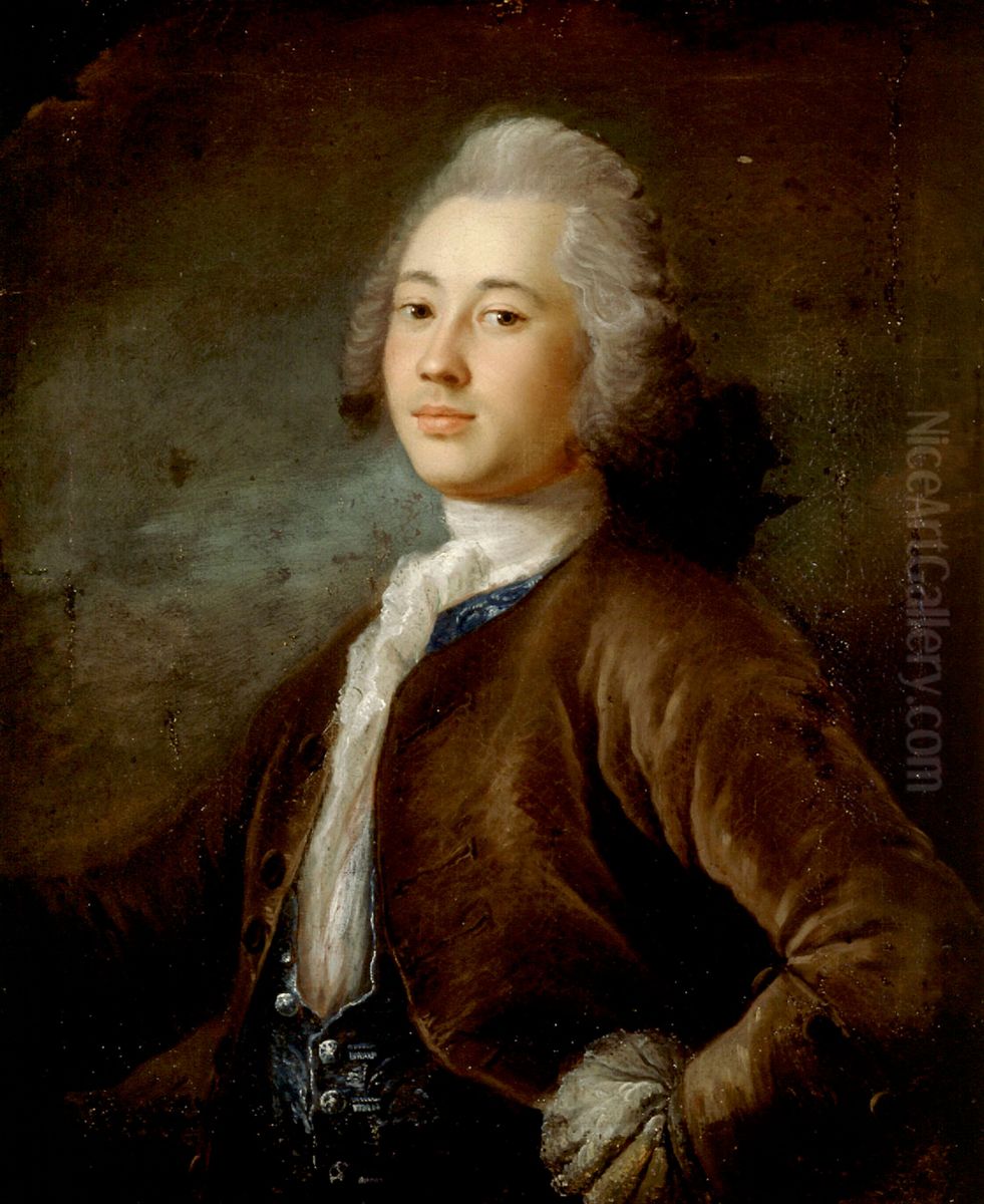 Author Adam Lenkiewitz Oil Painting by Carl Gustaf Pilo