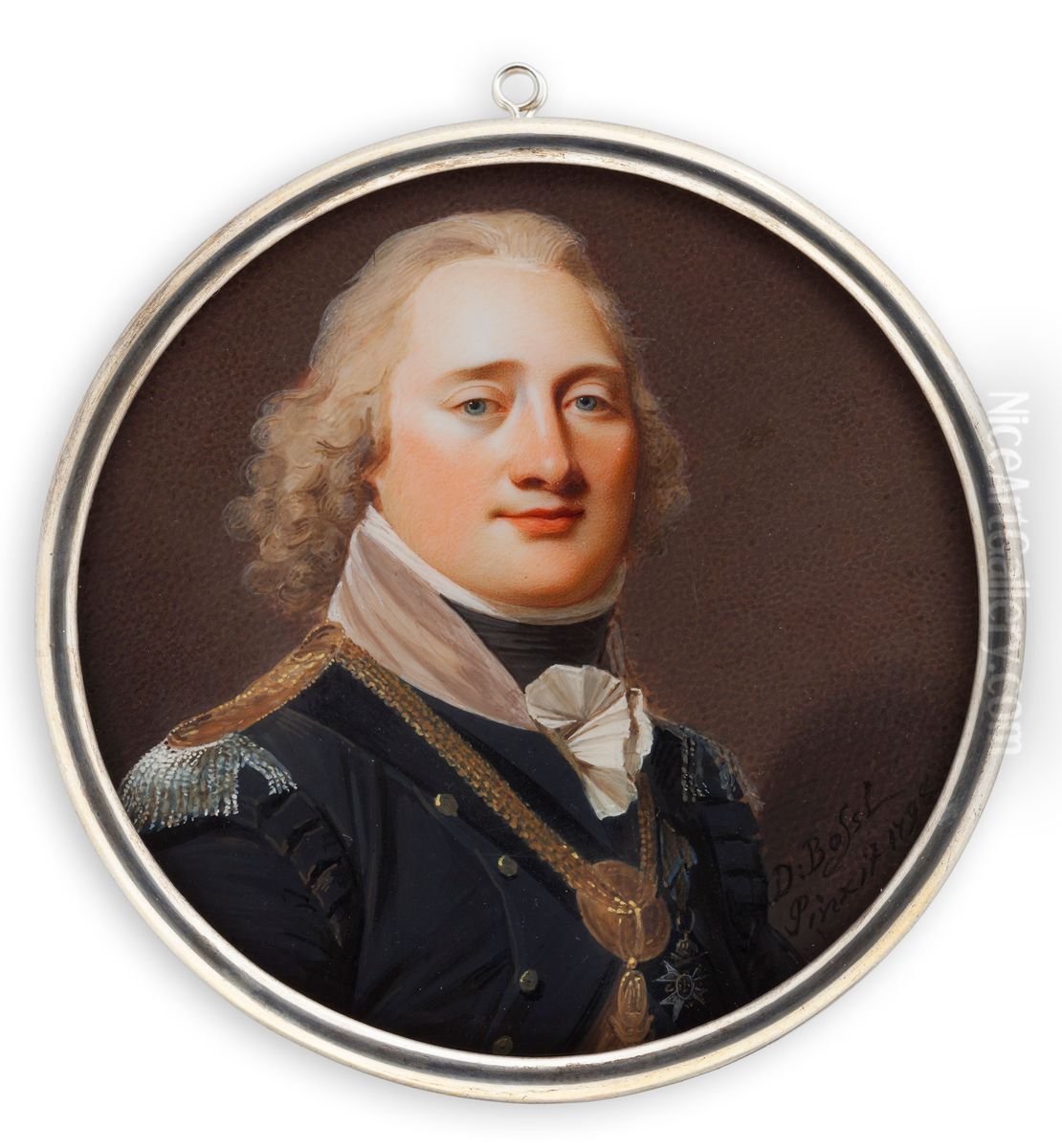 Major Genral Anders Fredrik Palmfelt Oil Painting by Johann Dominik Bossi