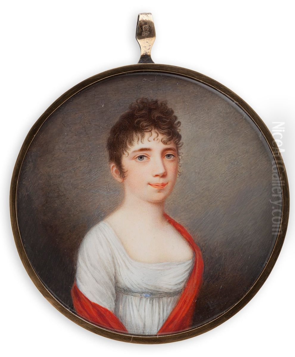 Rouva Catarina Maria Charlotta Wallenstrahle Oil Painting by Johan Erik Bolinder