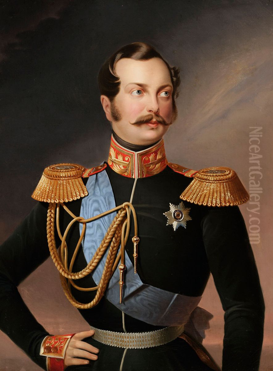 Portrait of Alexander II Oil Painting by Berndt Godenhjelm