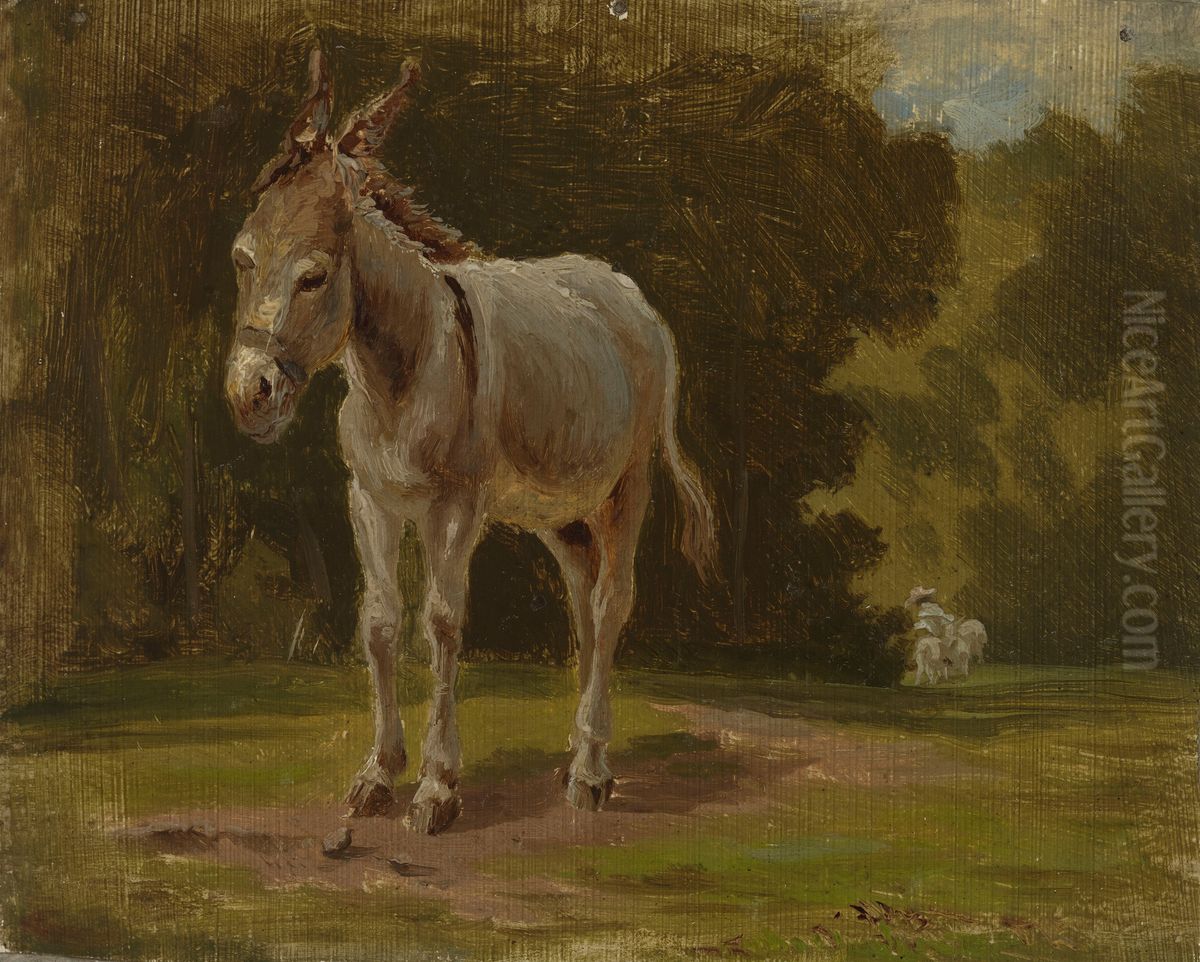 Ass Oil Painting by Werner Holmberg