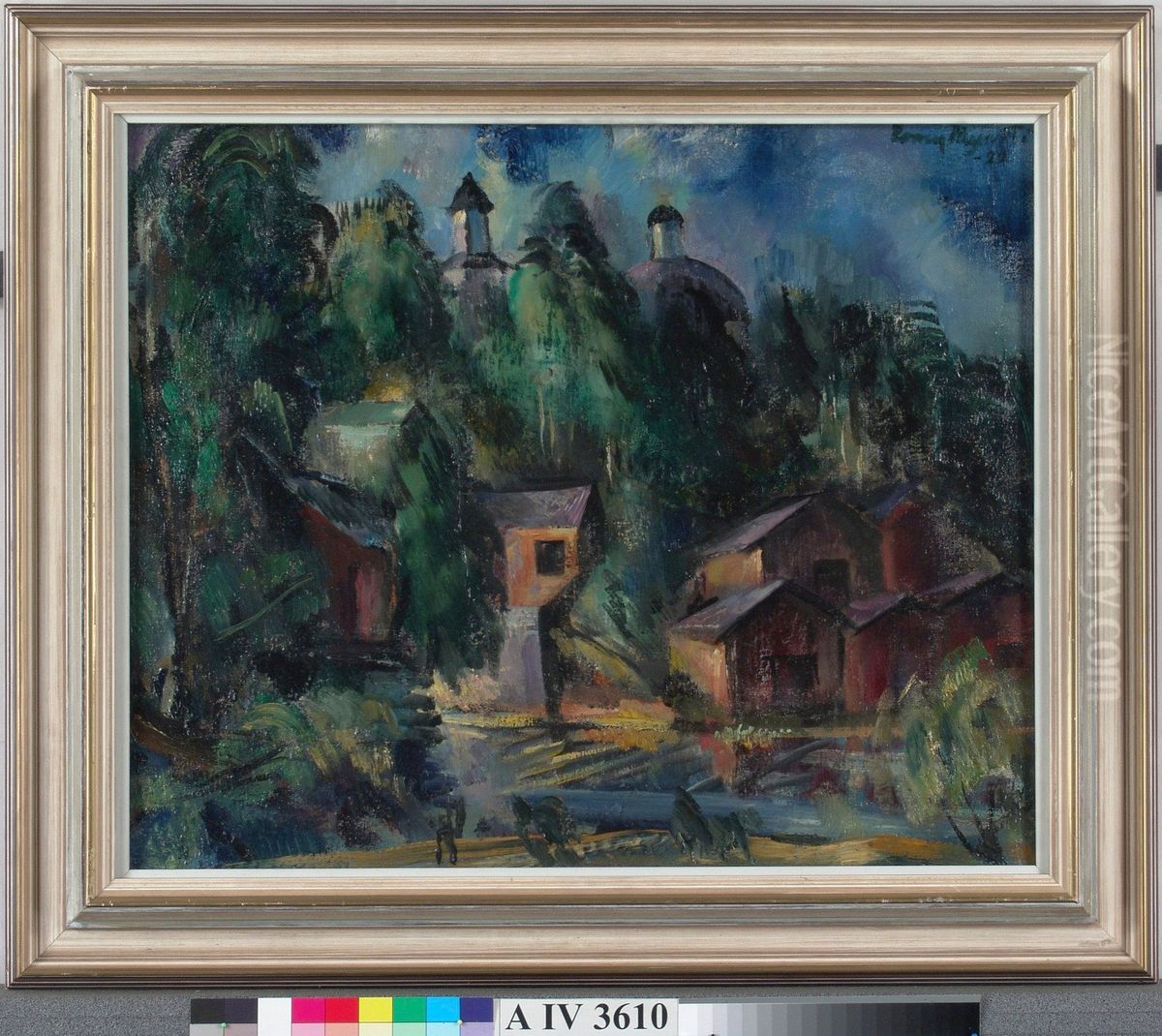 Motiv fran Saarijarvi Oil Painting by Eemu Myntti