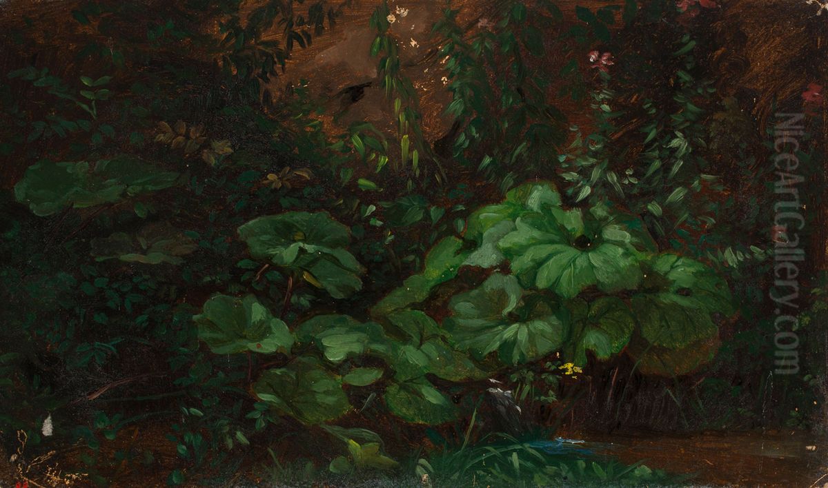 Kasveja, harjoitelma Oil Painting by Nils Blommer