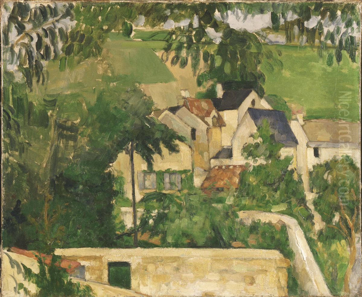 Quartier Four, Auvers-sur-Oise (Landscape, Auvers) Oil Painting by Paul Cezanne