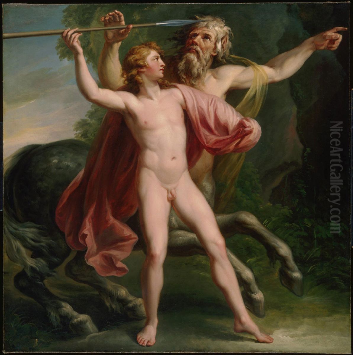The Education of Achilles Oil Painting by Giovanni Batista Cipriani