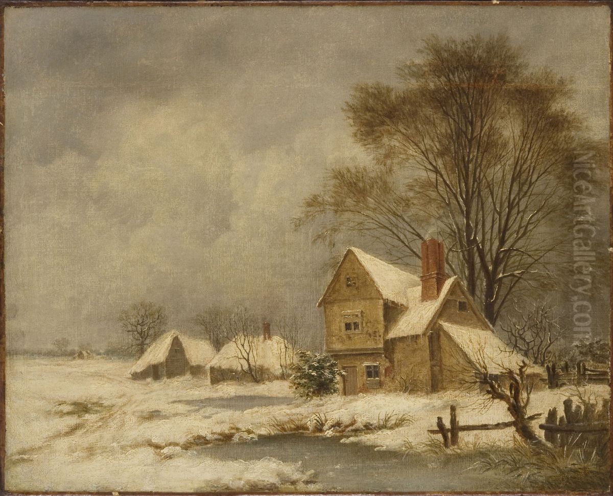 Gandish Cottage, Suffolk Oil Painting by John Constable