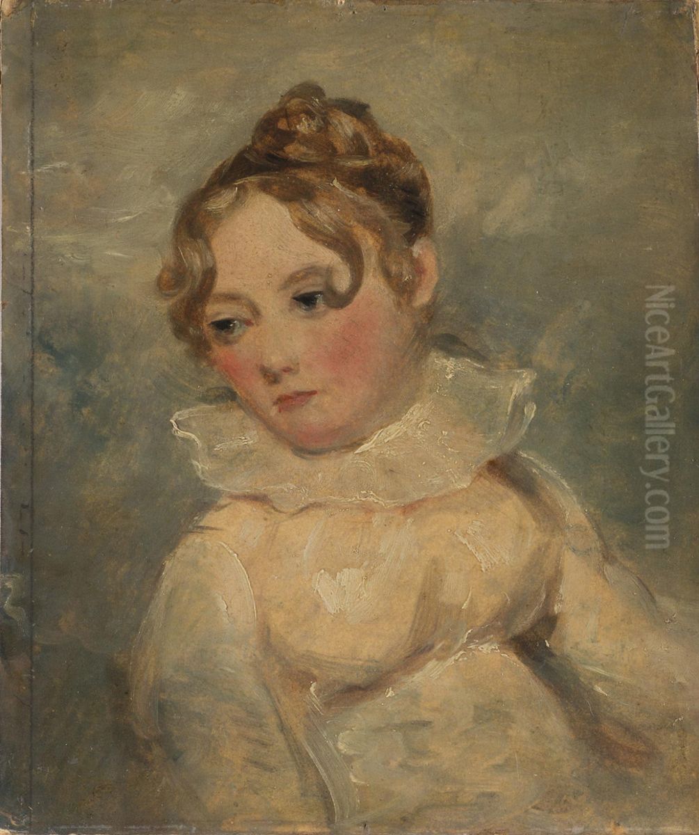 Portrait of a Girl Oil Painting by John Constable