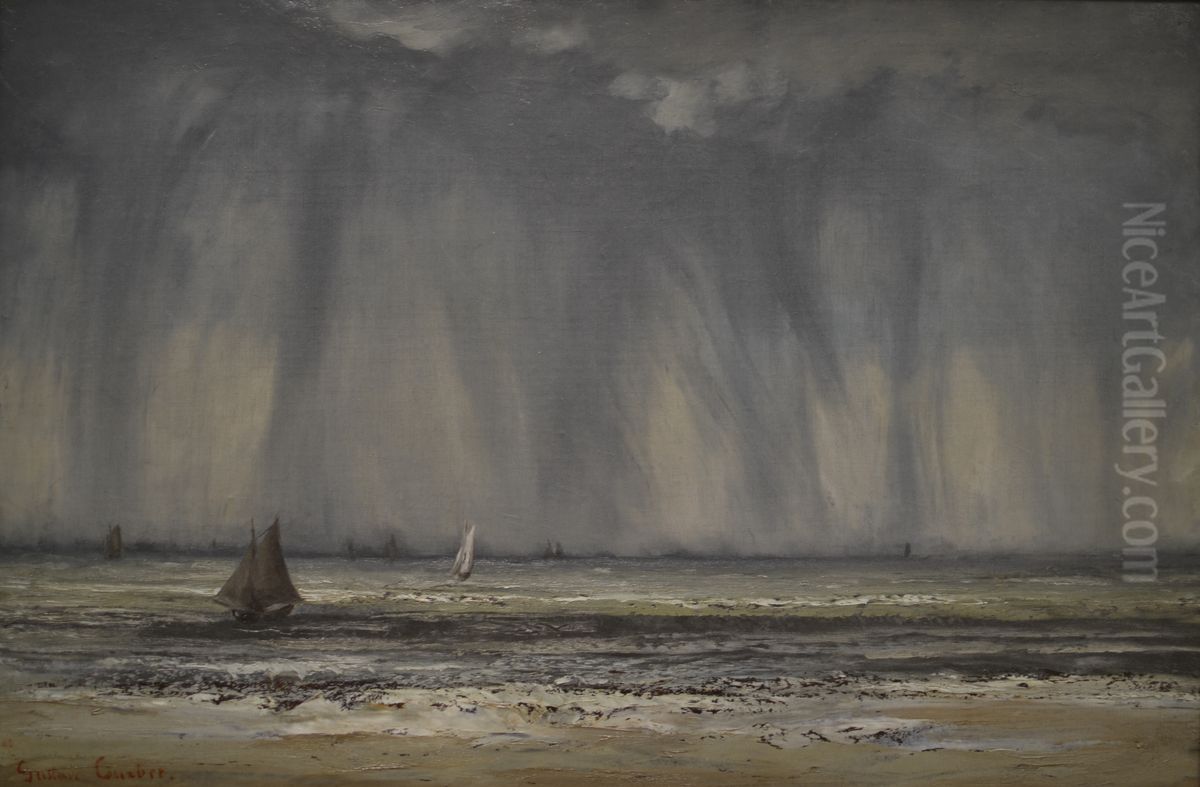 Marine Oil Painting by Gustave Courbet
