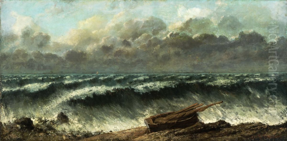 Vagues Oil Painting by Gustave Courbet