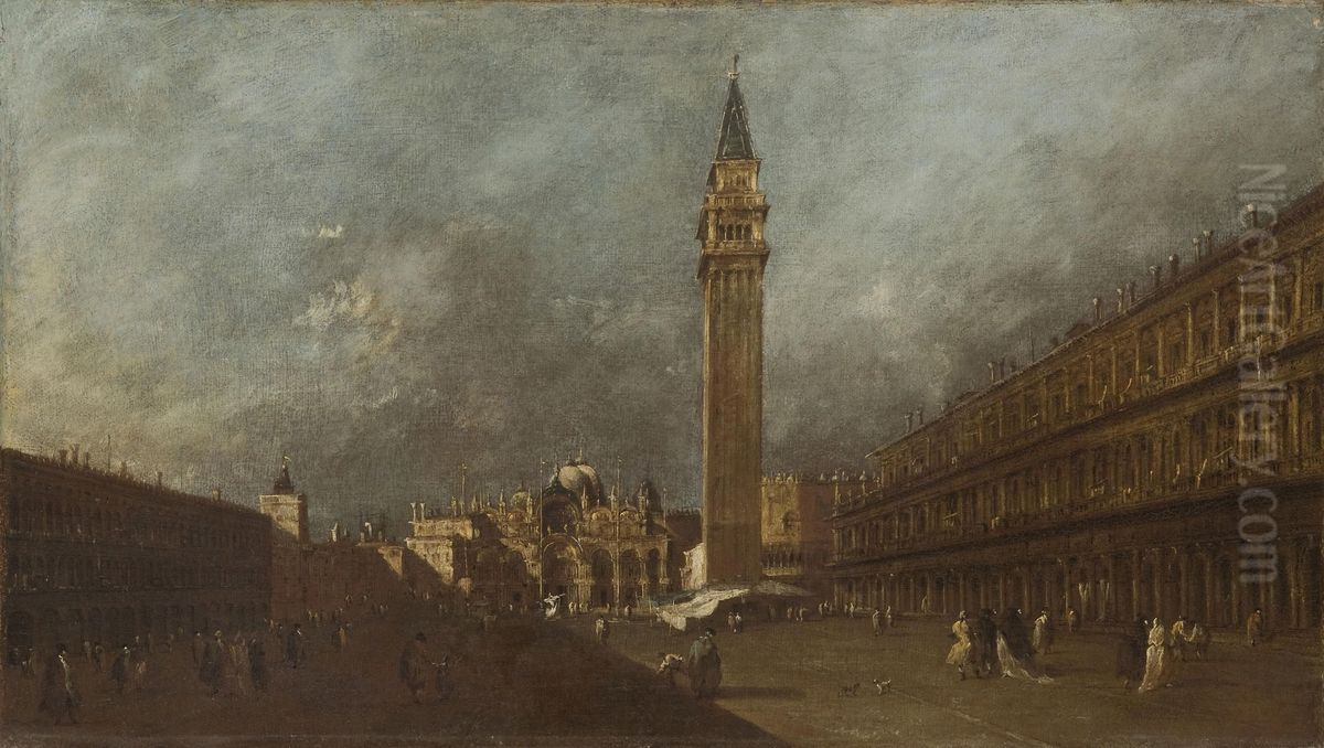 Piazza San Marco Oil Painting by Francesco Guardi