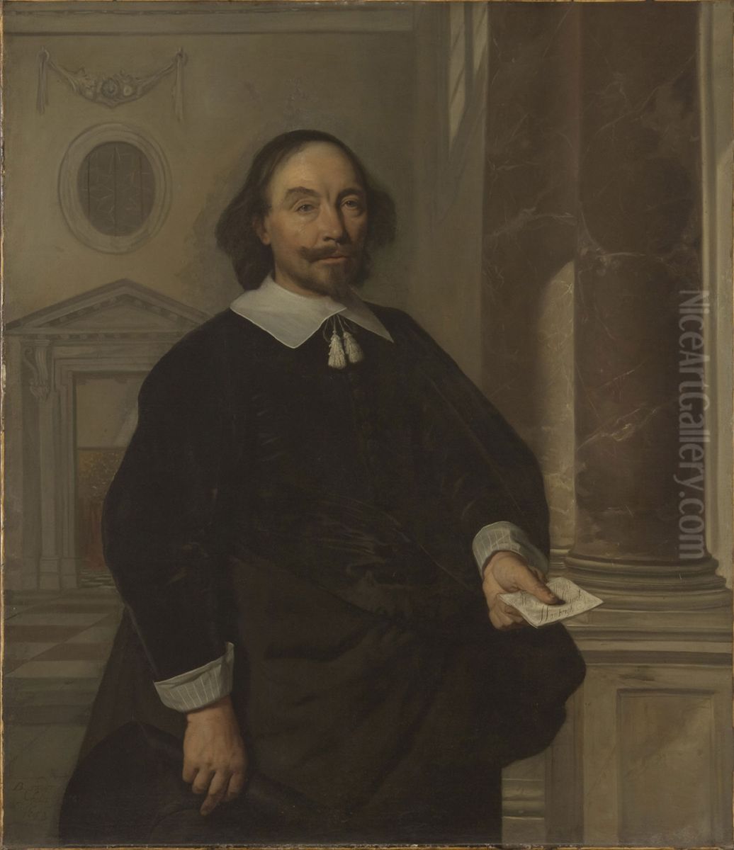 Portrait of Michiel Heusch Oil Painting by Bartholomeus Van Der Helst