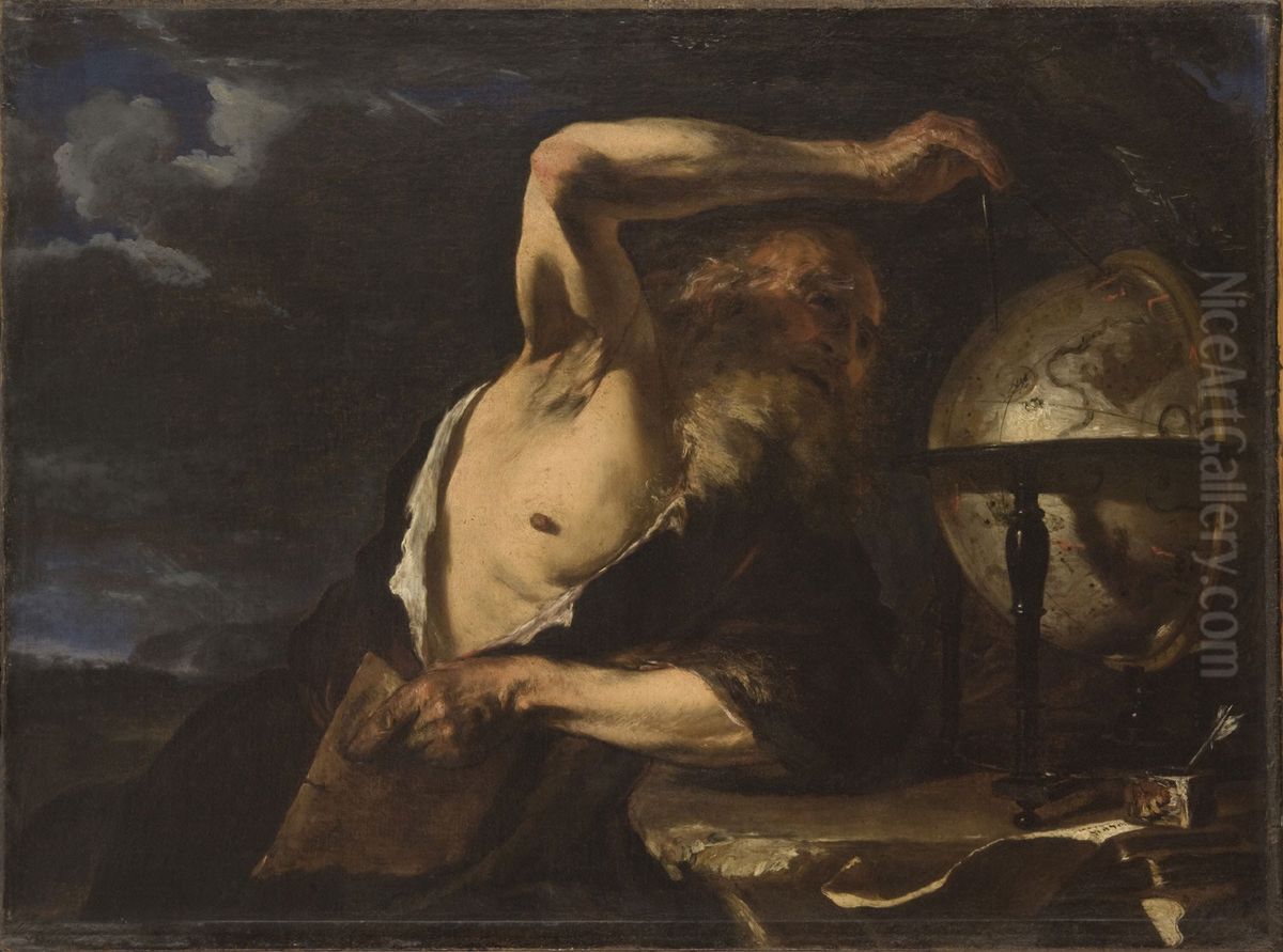 Anaxagoras Oil Painting by Giovan Battista Langetti