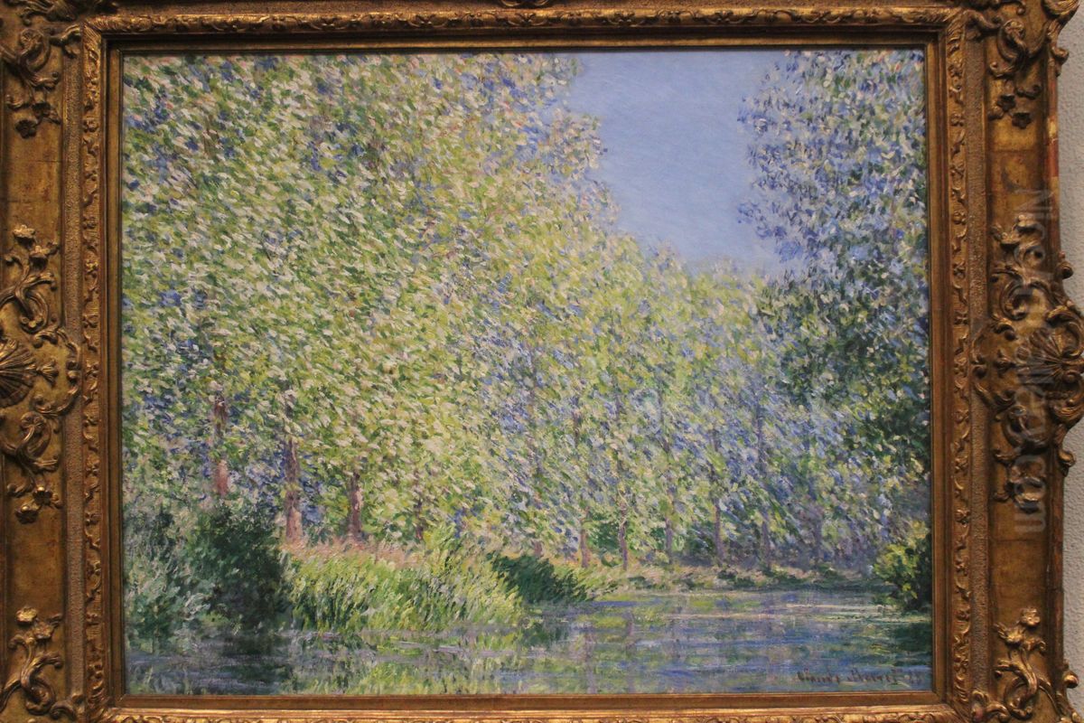 Bend in the Epte River near Giverny Oil Painting by Claude Oscar Monet