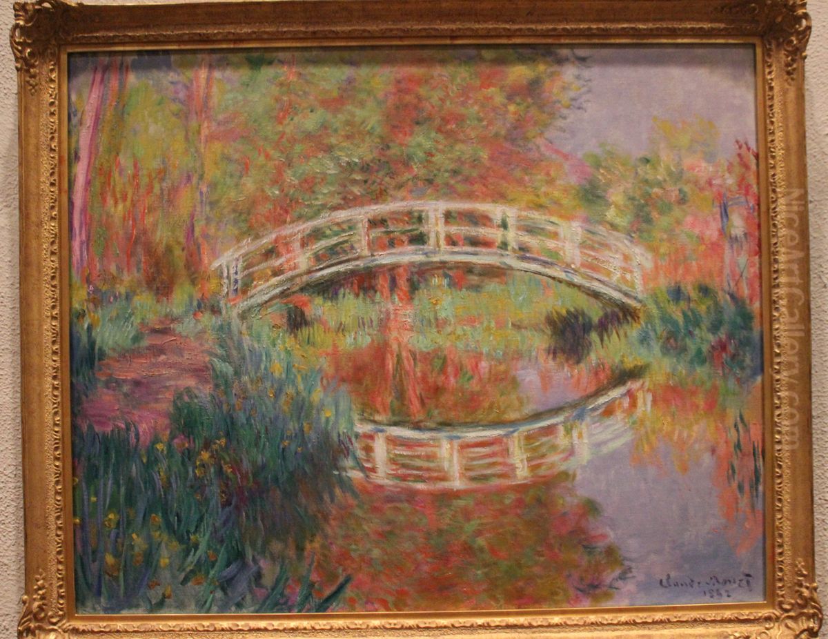 Japanese Footbridge, Giverny Oil Painting by Claude Oscar Monet