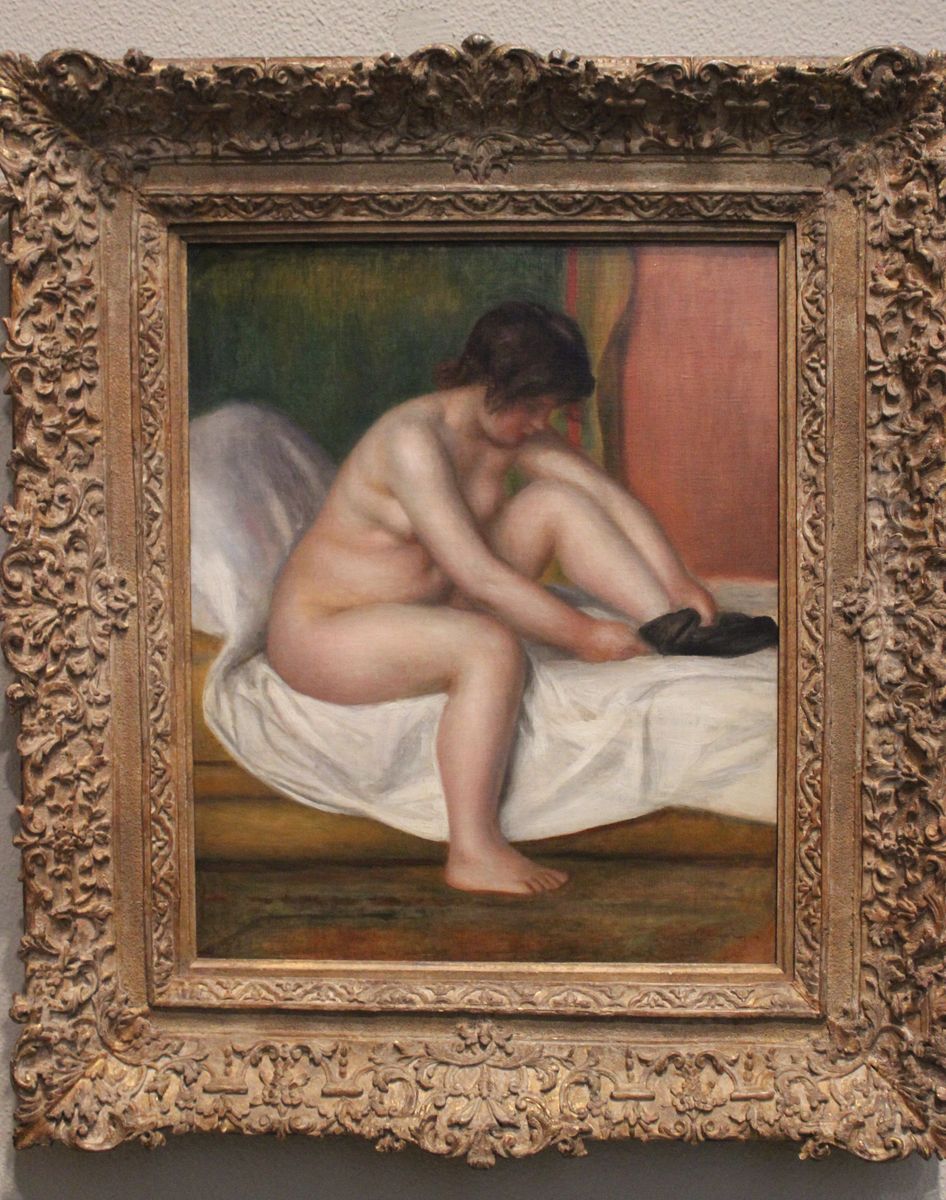 Nude Oil Painting by Pierre Auguste Renoir