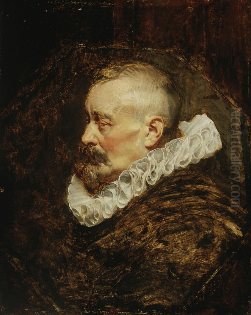Portrait of a Gentleman (possibly Burgomaster Nicholaes Rockox) Oil Painting by (studio of) Rubens, Peter Paul