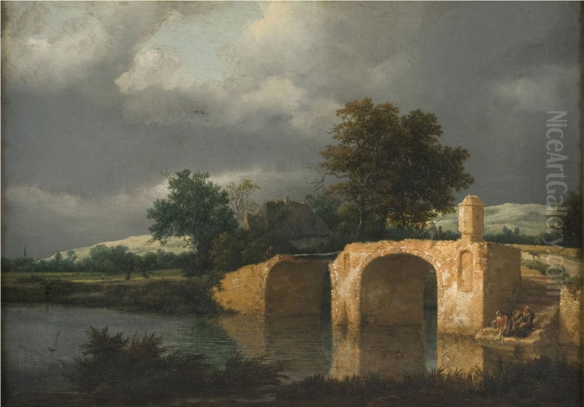 Licensing.cestina|English|francais|makedonski|Nederlands|+/- Oil Painting by Jacob Van Ruisdael