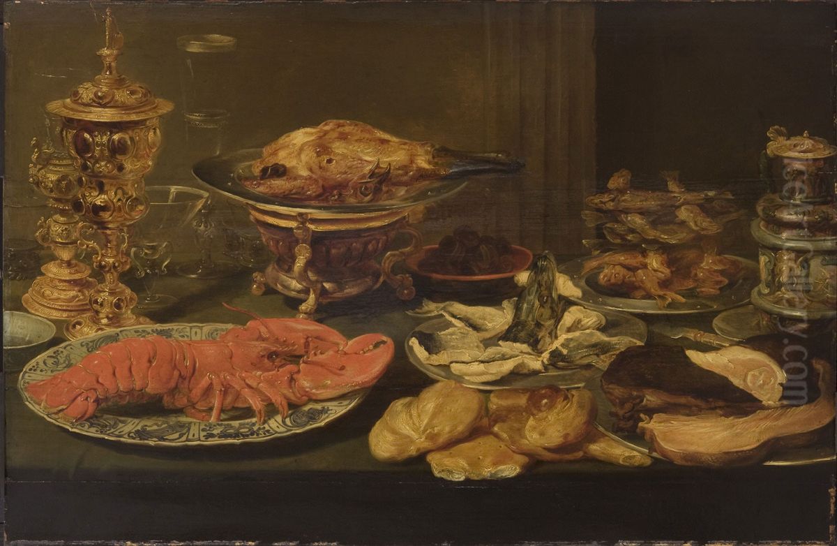 Still Life with a Lobster Oil Painting by Frans Snyders