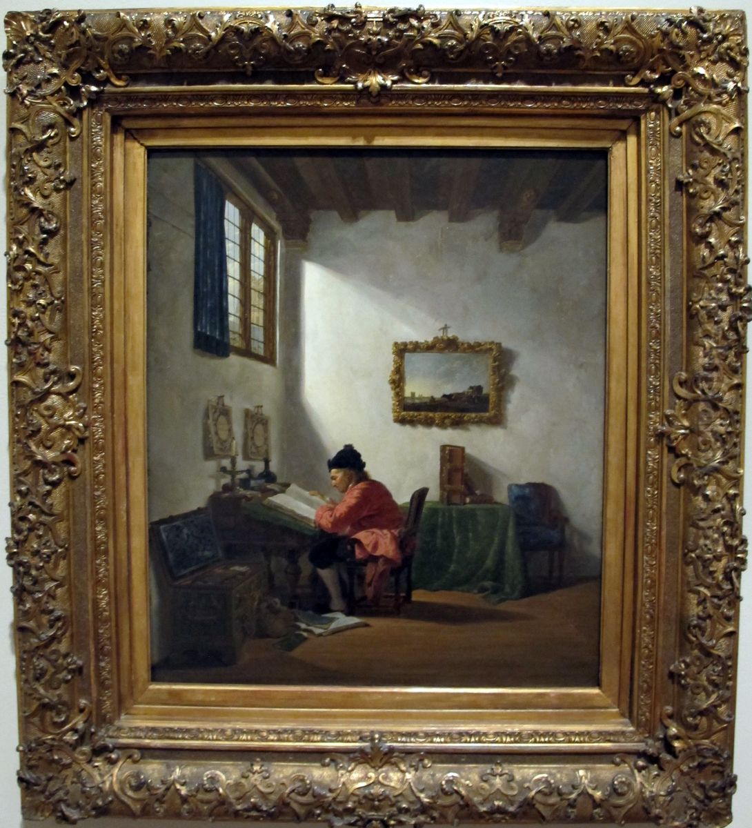 Man at a Desk Oil Painting by Abraham van Strij