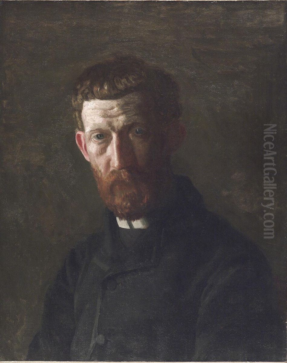 Portrait of Arthur Burdett Frost Oil Painting by Thomas Cowperthwait Eakins