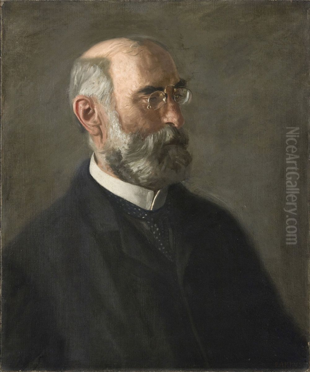 Portrait of Dr. Edward J. Nolan Oil Painting by Thomas Cowperthwait Eakins
