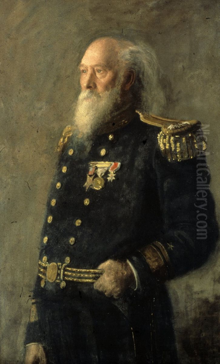 Portrait of Rear Admiral George Wallace Melville Oil Painting by Thomas Cowperthwait Eakins