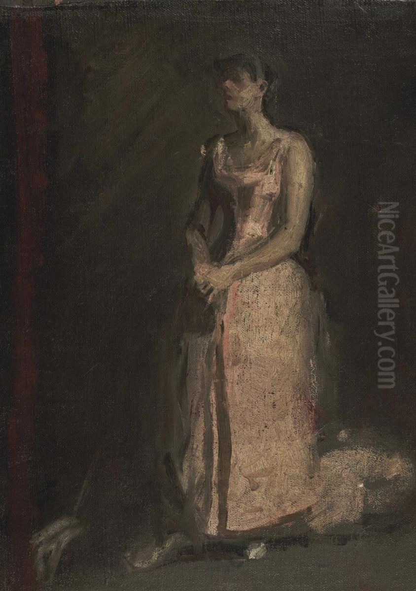 Sketch for The Concert Singer Oil Painting by Thomas Cowperthwait Eakins