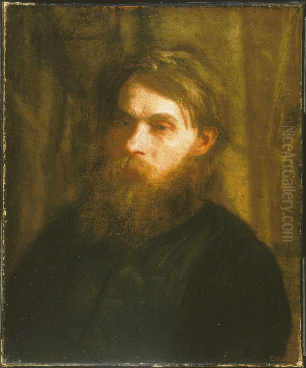 The Bohemian (Portrait of Franklin Louis Schenck) Oil Painting by Thomas Cowperthwait Eakins