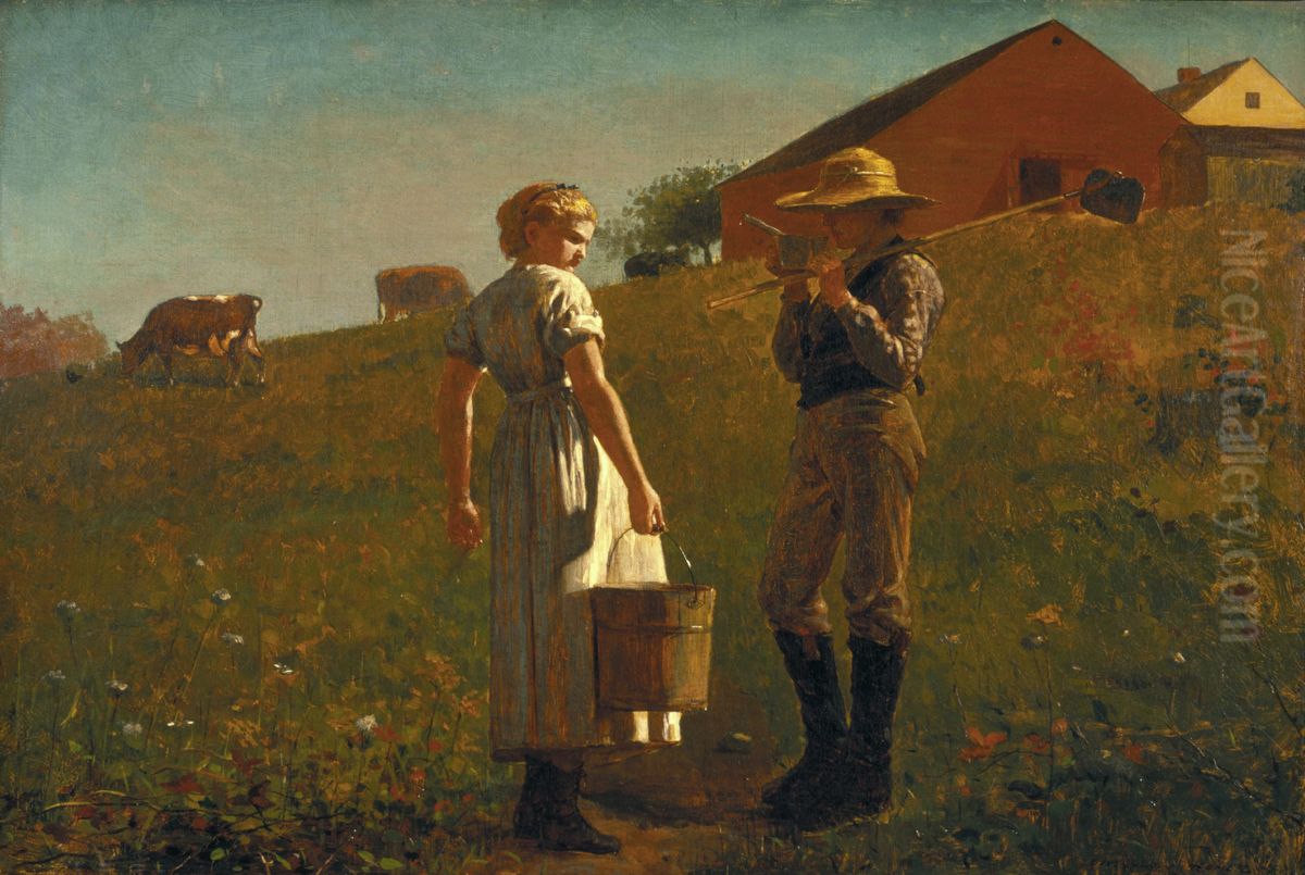 A temperance meeting Oil Painting by Winslow Homer